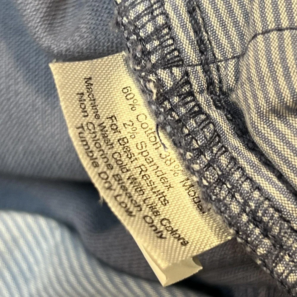 Peter Millar Pants Mens 38 Blue Corduroy Stretch Khakis 5 Pocket Casual